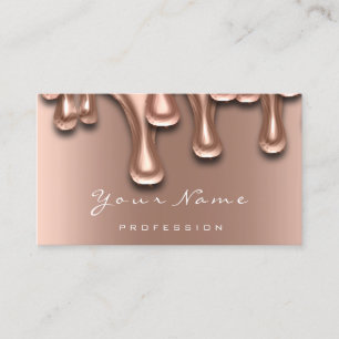 Nail Artist Studio Tropfen Rose Moderne Visitenkarte