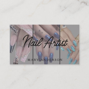 Nail Beauty Salon Business Card Visitenkarte