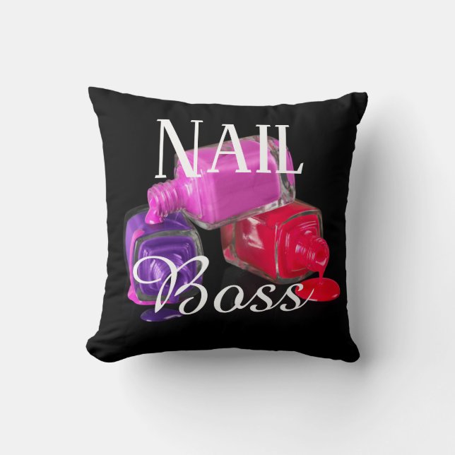 Nail, Boss, Make up Beauty Business, Babe, Polnisc Kissen (Vorderseite)