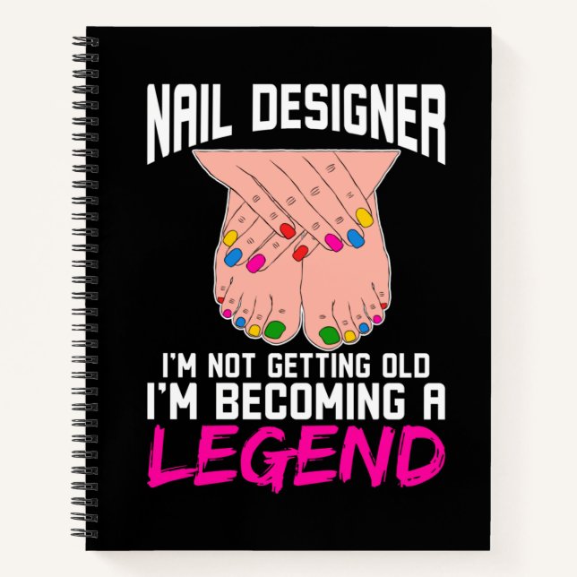 Nail Designer Legend Notizbuch (Vorderseite)