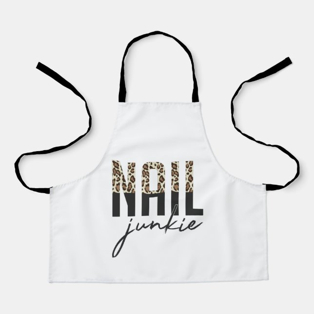 Nail Junkie Nail Salon Nail Technician F Schürze (Vorderseite)
