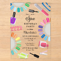 Nail Manicure Pedicure Mani Pedi Girl Spa Birthday