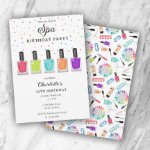 Nail Manicure Pedicure Mani Pedi Girl Spa Birthday