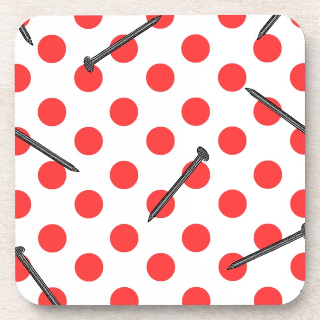 nail pattern with dots untersetzer (Vorderseite)