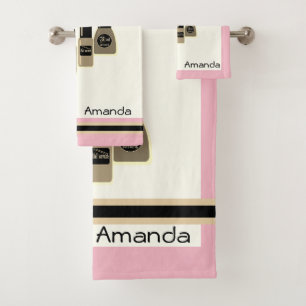 Nail Polish Badhandtuch Set