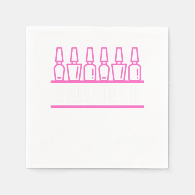 Nail Polish Fingernails Nail Technician Manicurist Serviette (Vorderseite)