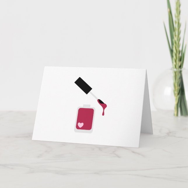 Nail Polish Karte (Vorderseite)