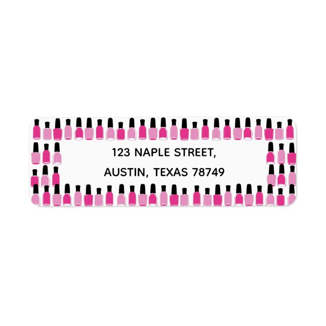 Nail Polnisch Address Labels (Vorne)