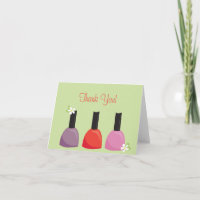 Nail Polnisch Dankeschön Karte
