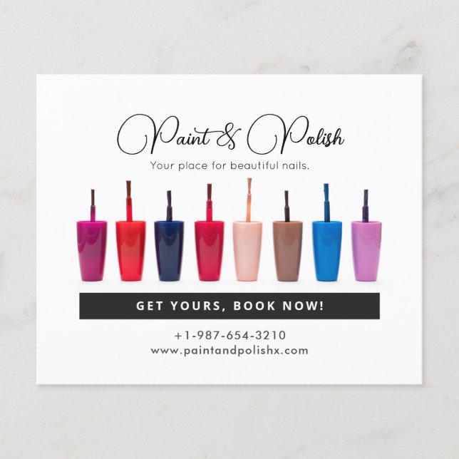 Nail Polnisch Set Nagelsalon Flyer (Vorne)