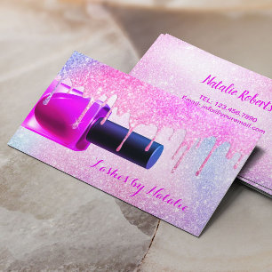 Nail Polnisch Unicorn Glitzer Tropfen Manikurist Visitenkarte