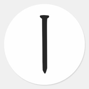 Nail Runder Aufkleber