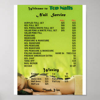 Nail Salon Beauty Poster