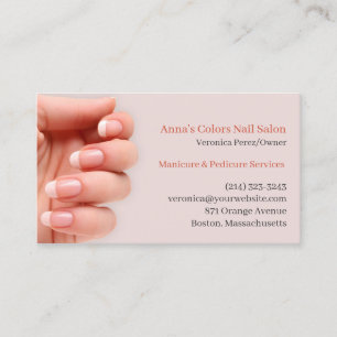 Nail Salon Business Card Visitenkarte