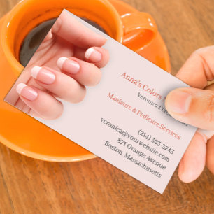 Nail Salon Business Card Visitenkarte