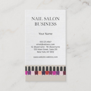 Nail Salon Business Card Visitenkarte