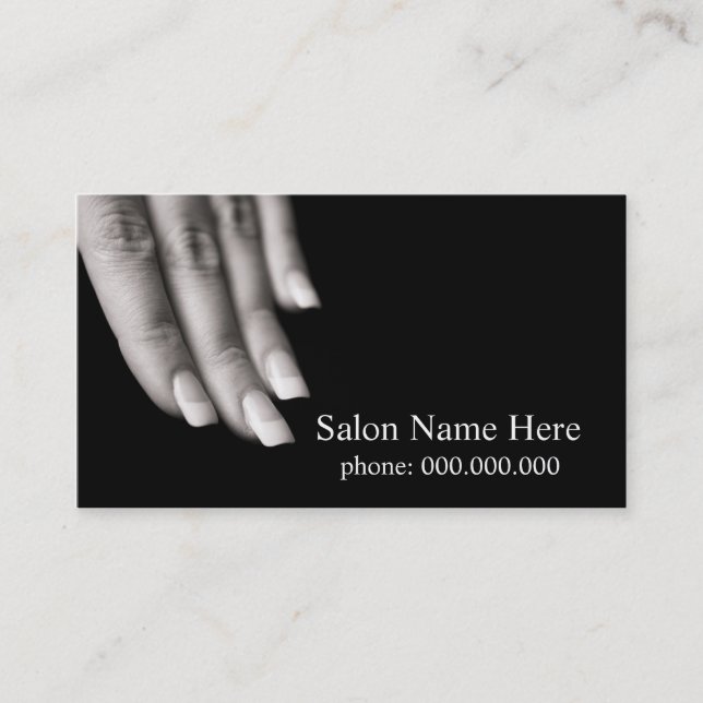 Nail Salon Business Cards Terminkarte (Vorderseite)