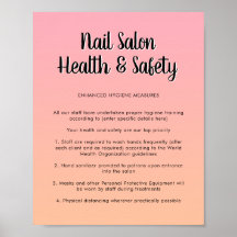 Nail Salon Gesundheit Pink Pastellfarben Covid Sic