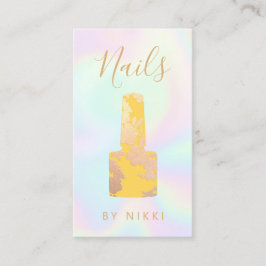 Nail Salon Holographic Manicurist Visitenkarte