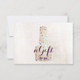 Nail Salon Manicurist Geschenkgutschein