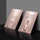 Nail Salon Manicurist Rose Gold Polnischer Splash Visitenkarte<br><div class="desc">Nail Salon Manicurist Rose Gold Polnische Splash Visitenkarten.</div>