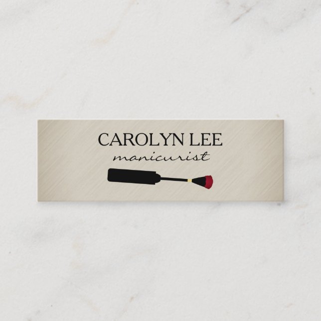 Nail Salon Mini Visitenkarte (Vorderseite)