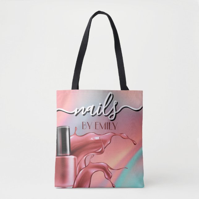 Nail Salon Polnischer Flaschengitter Tasche (Vorderseite)
