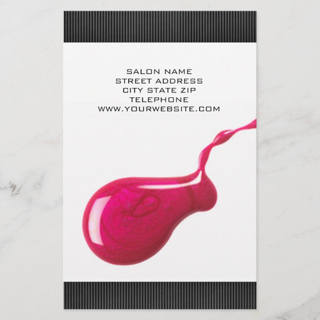 Nail Salon Price List Flyer (Vorne)