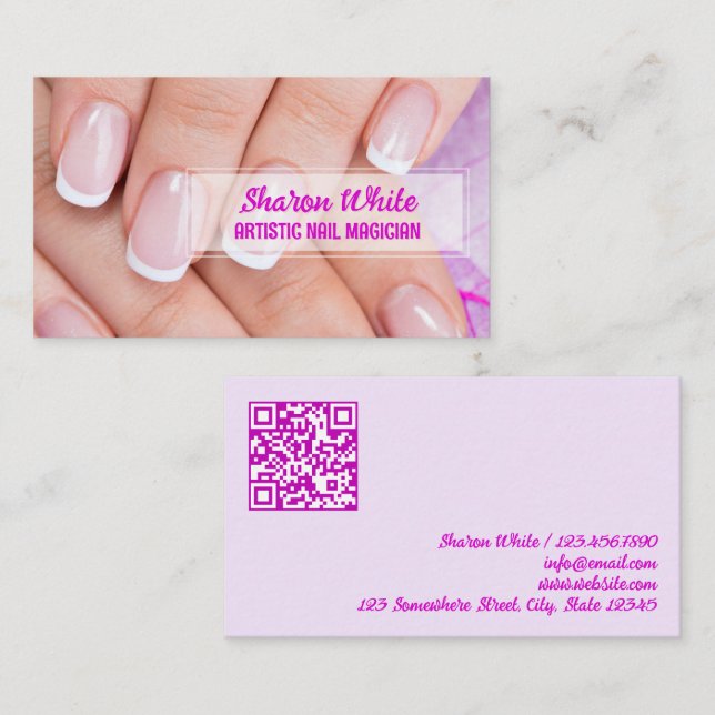 Nail Salon Visitenkarte (Vorne/Hinten)