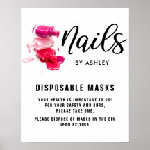 Nail Salon zur Beseitigung von Masken