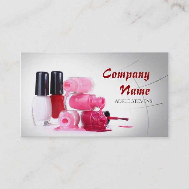 Nail Stylist / Manicure Specialist Polish Hands Visitenkarte (Vorderseite)