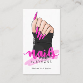 Nail Tech Artist Nail Designer Nail Salon Logo Visitenkarte