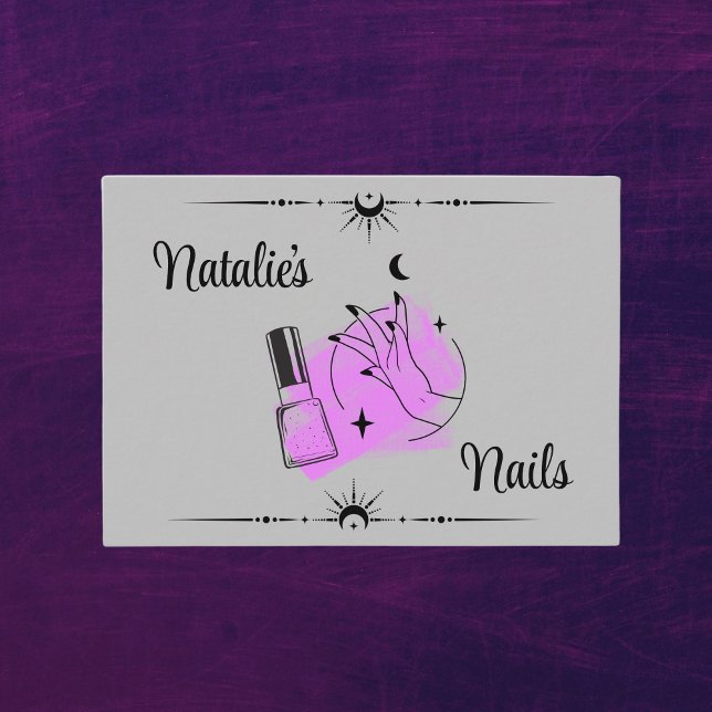 Nail Tech Business Card Visitenkarte (Von Creator hochgeladen)