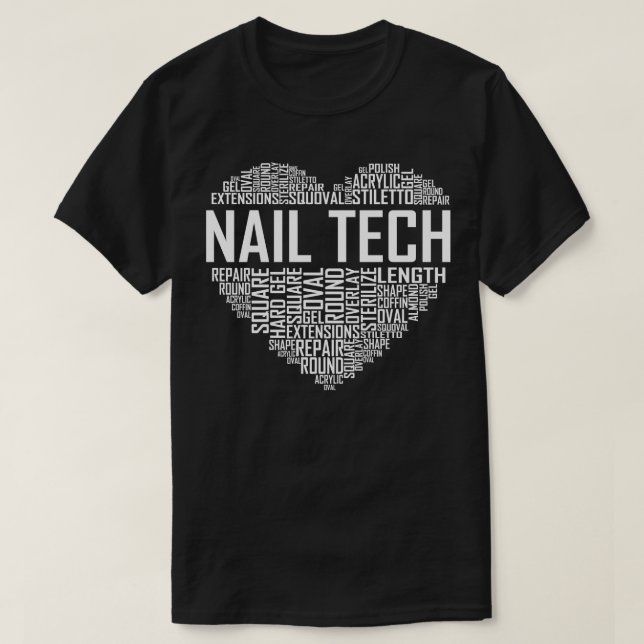 Nail Tech Heart T-Shirt (Design vorne)