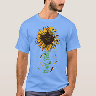 Nail Tech Künstler Sunflower lustige Nägel Chefsal T-Shirt
