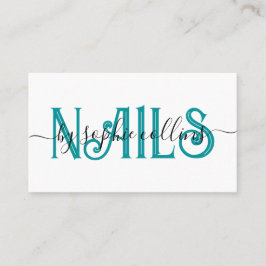 Nail Tech Nail Art Aquamarin Visitenkarte