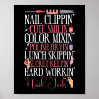 Nail Tech Nail Artist I'M A Nail Clippin' Niedlich