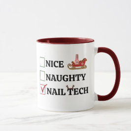 Nail Tech Weihnachtsgeschenk Tasse
