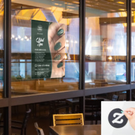 Nail Wellness-Center Custom Window Cloning Fensteraufkleber