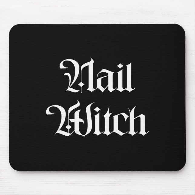 Nail Witch Manicurist Halloween Nail Tech  Mousepad (Vorne)