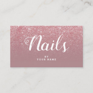 NailArtist elegante DustyRose Visitenkarte