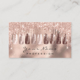 Nails Art Glitzer Skin Rose Tropfen Manicure QR Co Visitenkarte