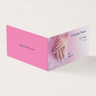 NAILS DE Carte de visite Modèle de base