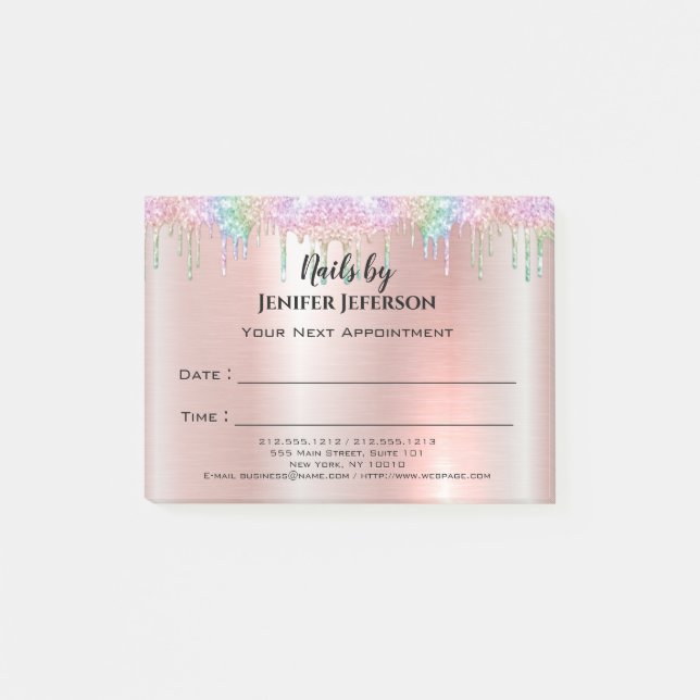 Nails Ernennung Post-it®-Notizen Post-it Klebezettel (Vorderseite)