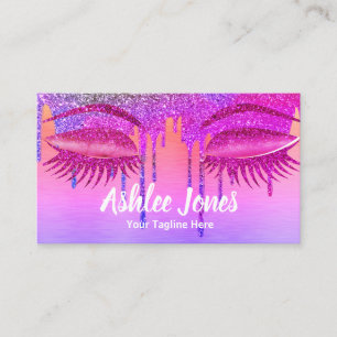 Nails Makeup Artist Pink Visitenkarte