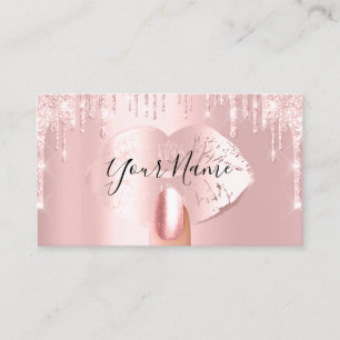 Nails Maniküre Makeup Rose Tropfen Kiss Lift Visitenkarte