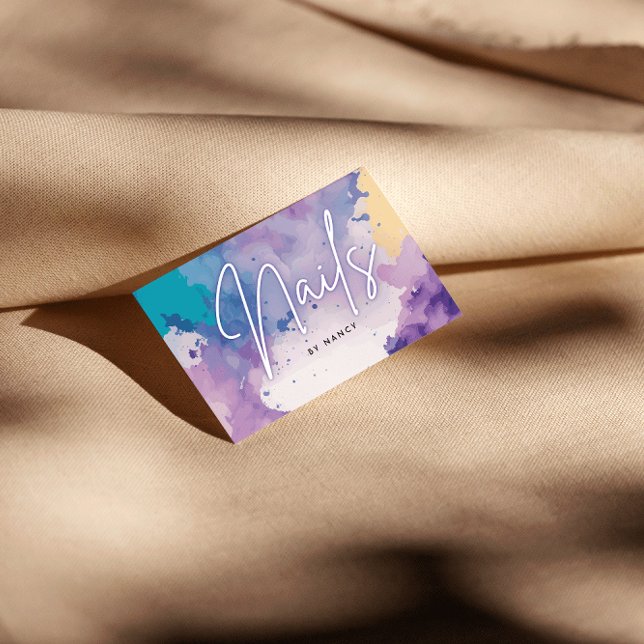 Nails Nail Artist Nail Tech Visitenkarte (Von Creator hochgeladen)