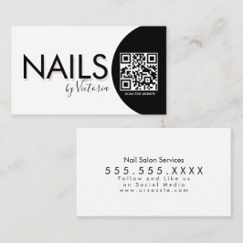 Nails Salon Beauty Artist QR CODE Visitenkarte