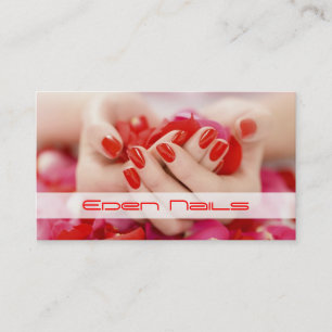 Nails Salon, Beauty, Wellness-Center Business Card Visitenkarte