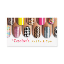 Nails, Salon, Spa, Carte de visite de beauté
